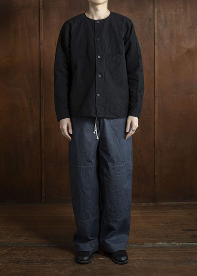 unkruid Writers Shirt black french suiting cloth