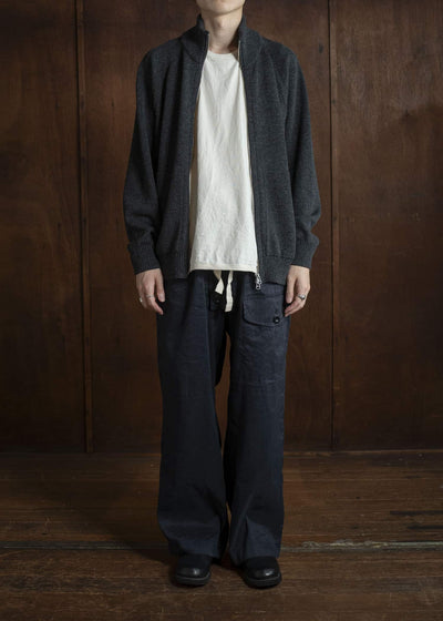 YOKO SAKAMOTO Drivers Knit YS-25AW-92 CHACOAL GRAY