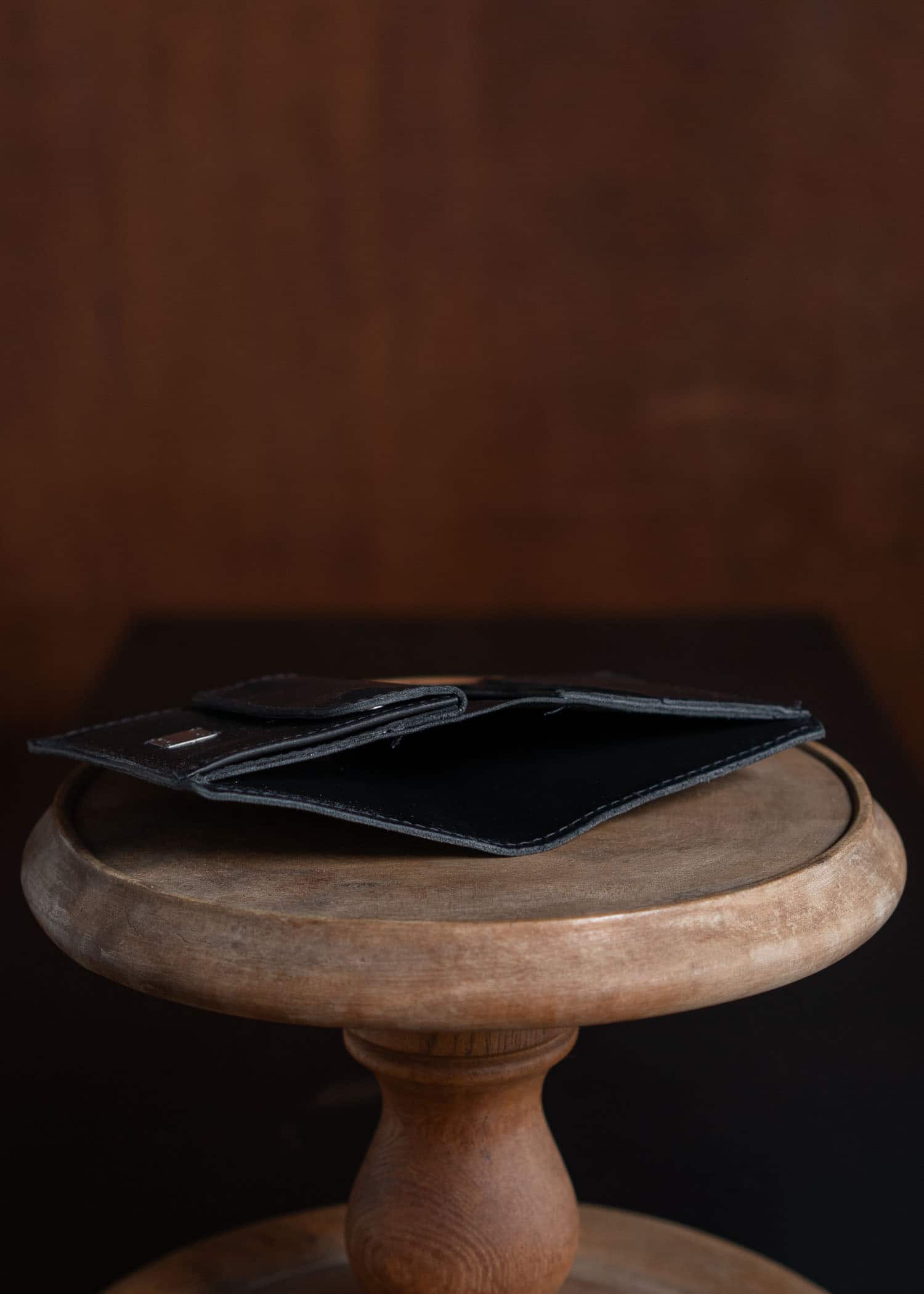 GUIDI PT3 / LEATHER WALLET / BLACK
