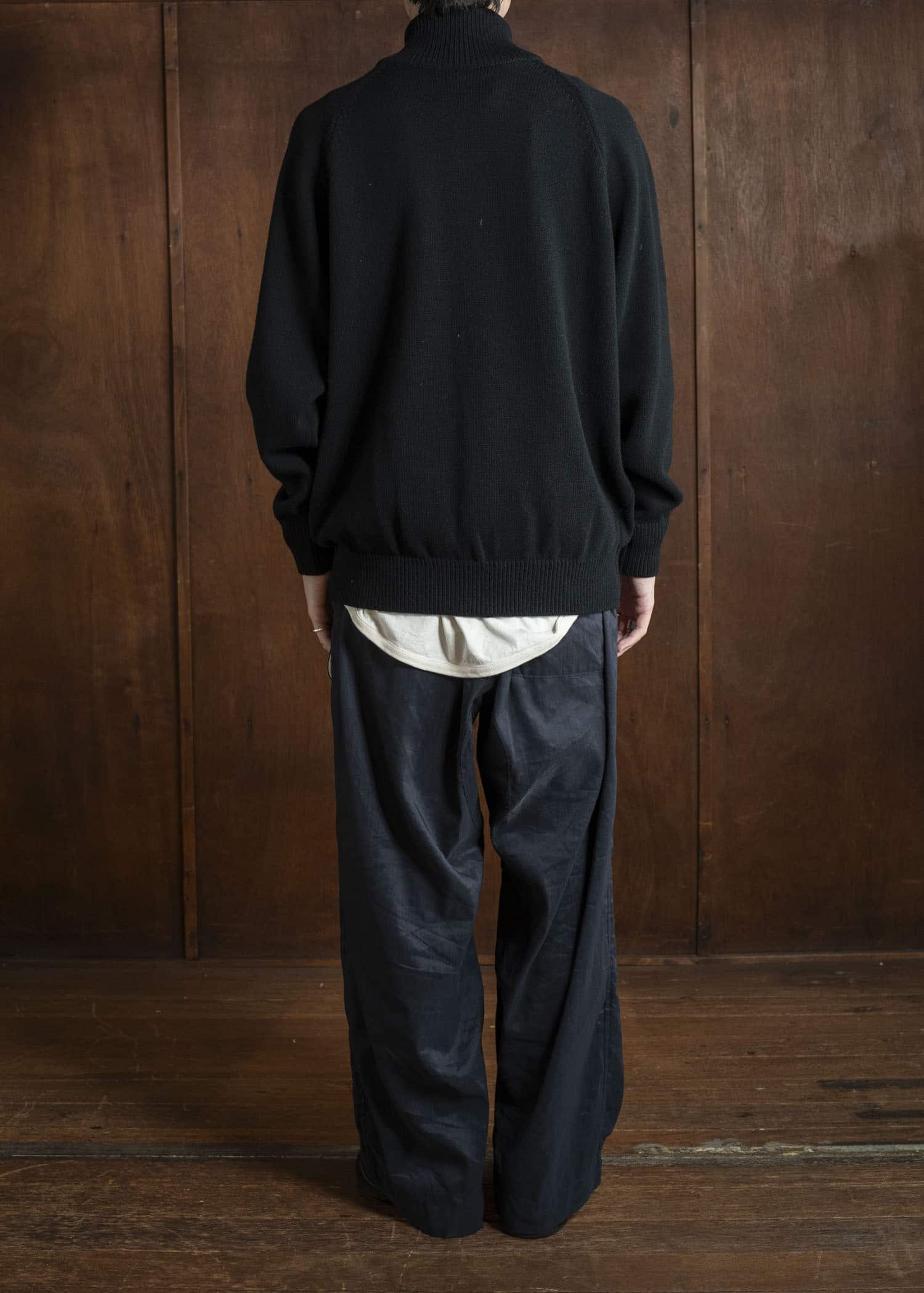 YOKO SAKAMOTO Drivers Knit YS-25AW-92 BLACK