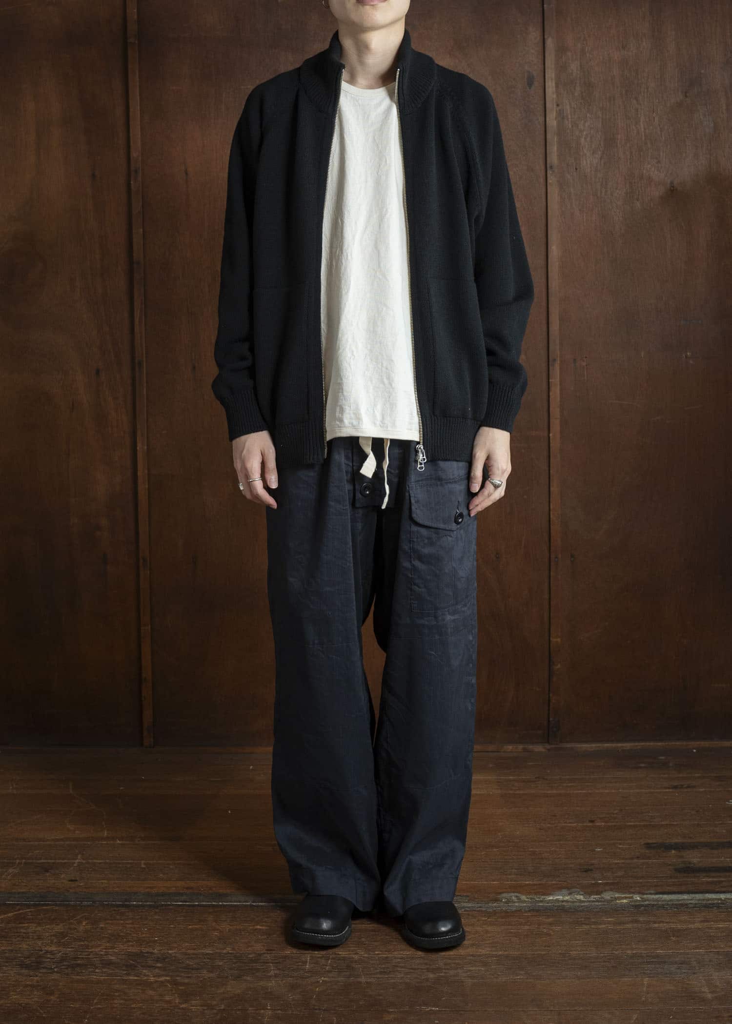 YOKO SAKAMOTO Drivers Knit YS-25AW-92 BLACK