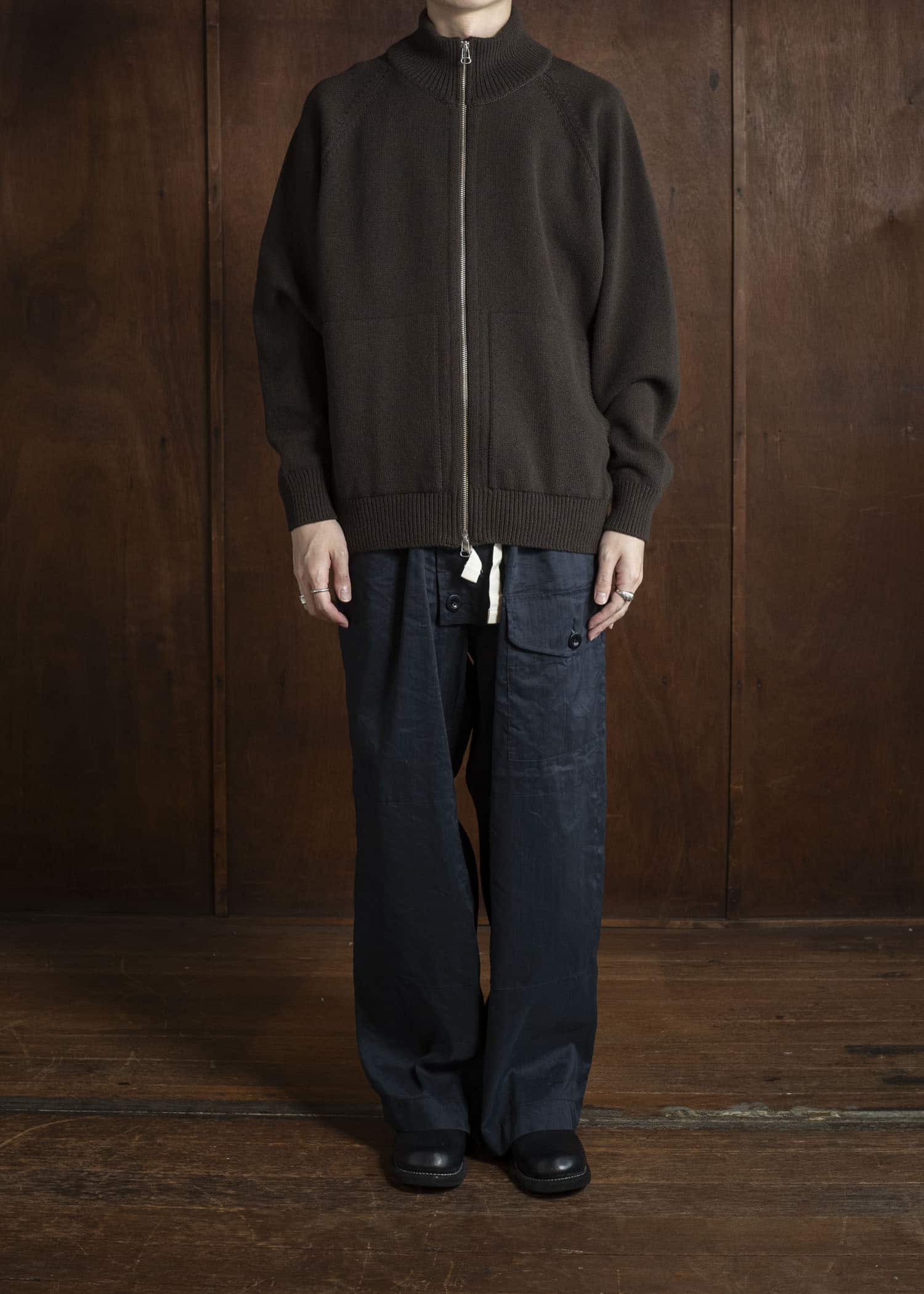 YOKO SAKAMOTO Drivers Knit YS-25AW-92 BROWN