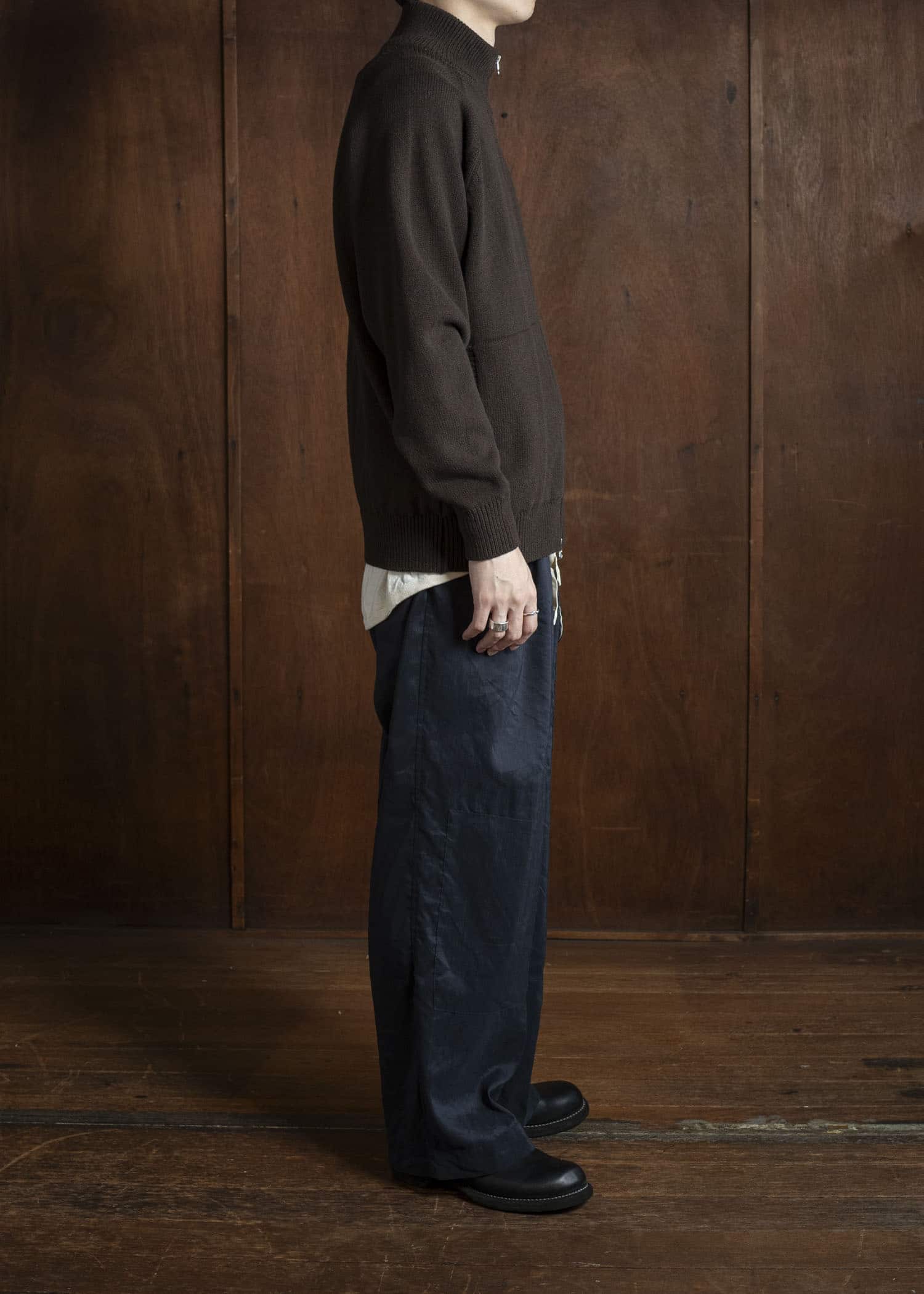 YOKO SAKAMOTO Drivers Knit YS-25AW-92 BROWN