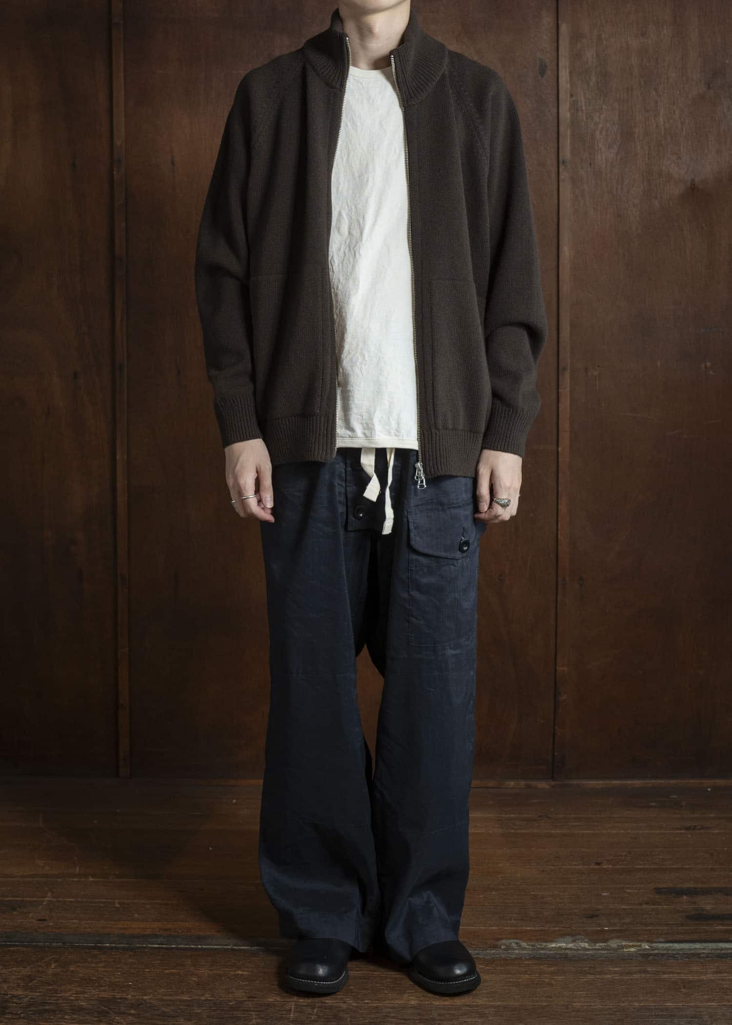 YOKO SAKAMOTO Drivers Knit YS-25AW-92 BROWN