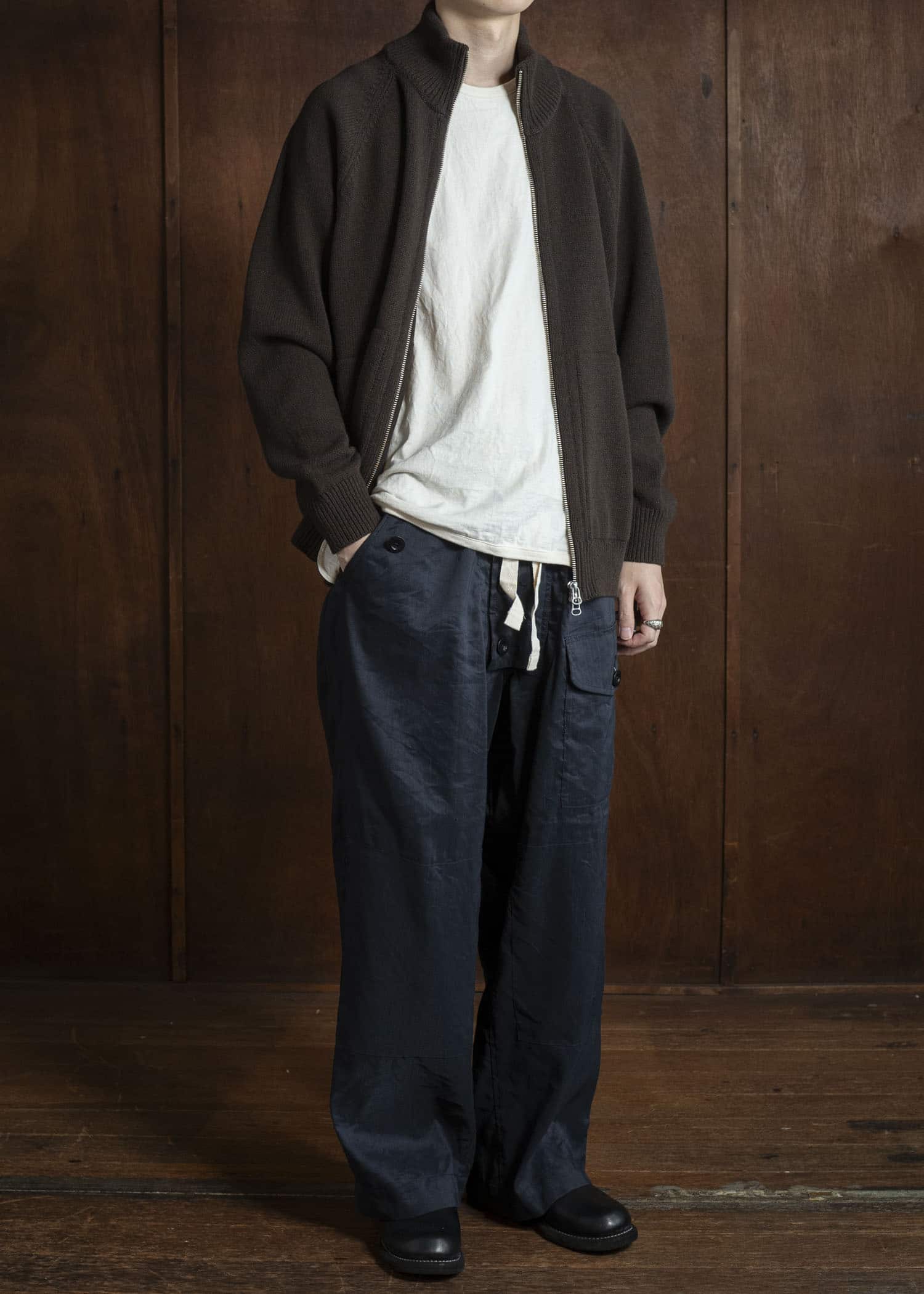 YOKO SAKAMOTO Drivers Knit YS-25AW-92 BROWN