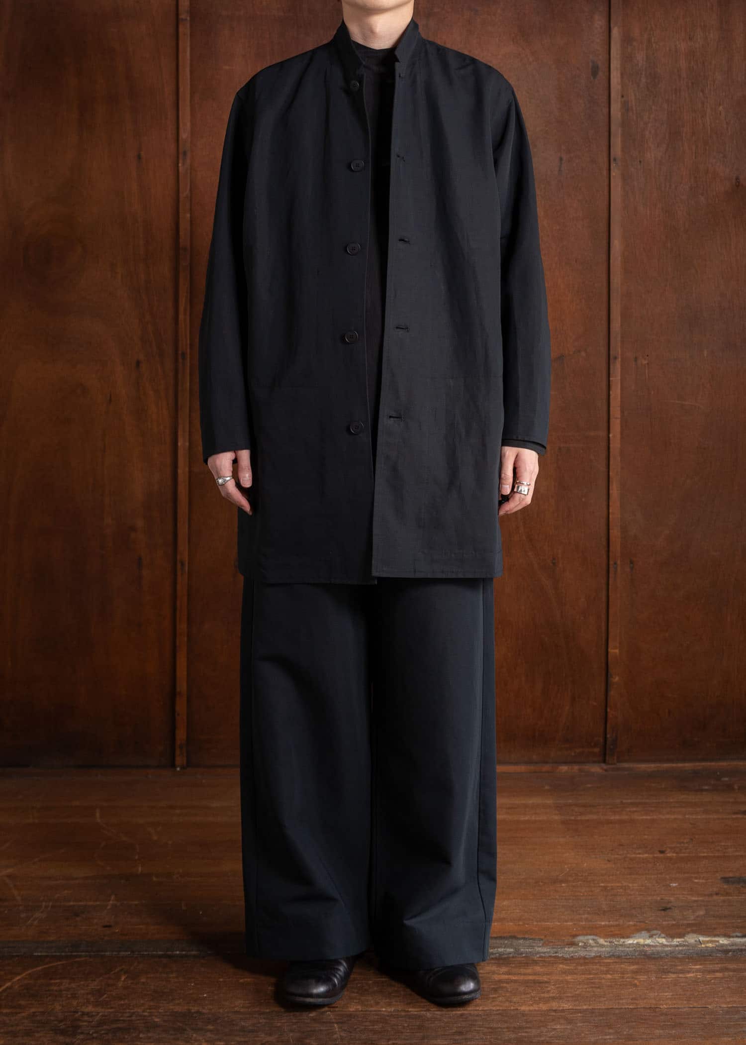 unkruid Lab Coat Black ultra-hard twist oxford