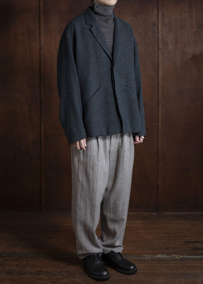 amachi. Elavation Jacket - AD[ Silver button ] AY17J-2095-AD Dark Blue Green