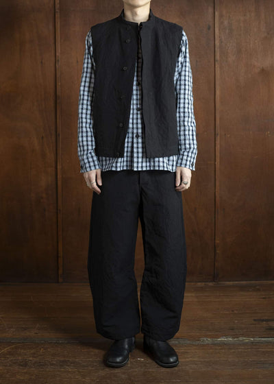 unkruid Cycling Vest black french suiting cloth