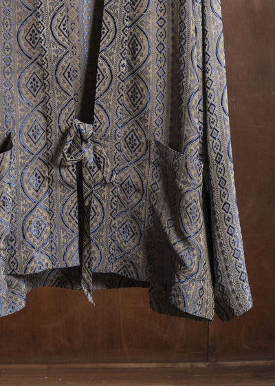 UMA WANG S6/M/UM6511 JUNO JKT uw032 - blue/tan