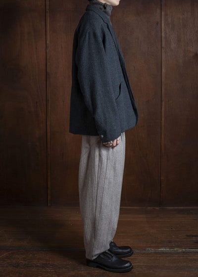 amachi. Elavation Jacket - AD[ Silver button ] AY17J-2095-AD Dark Blue Green