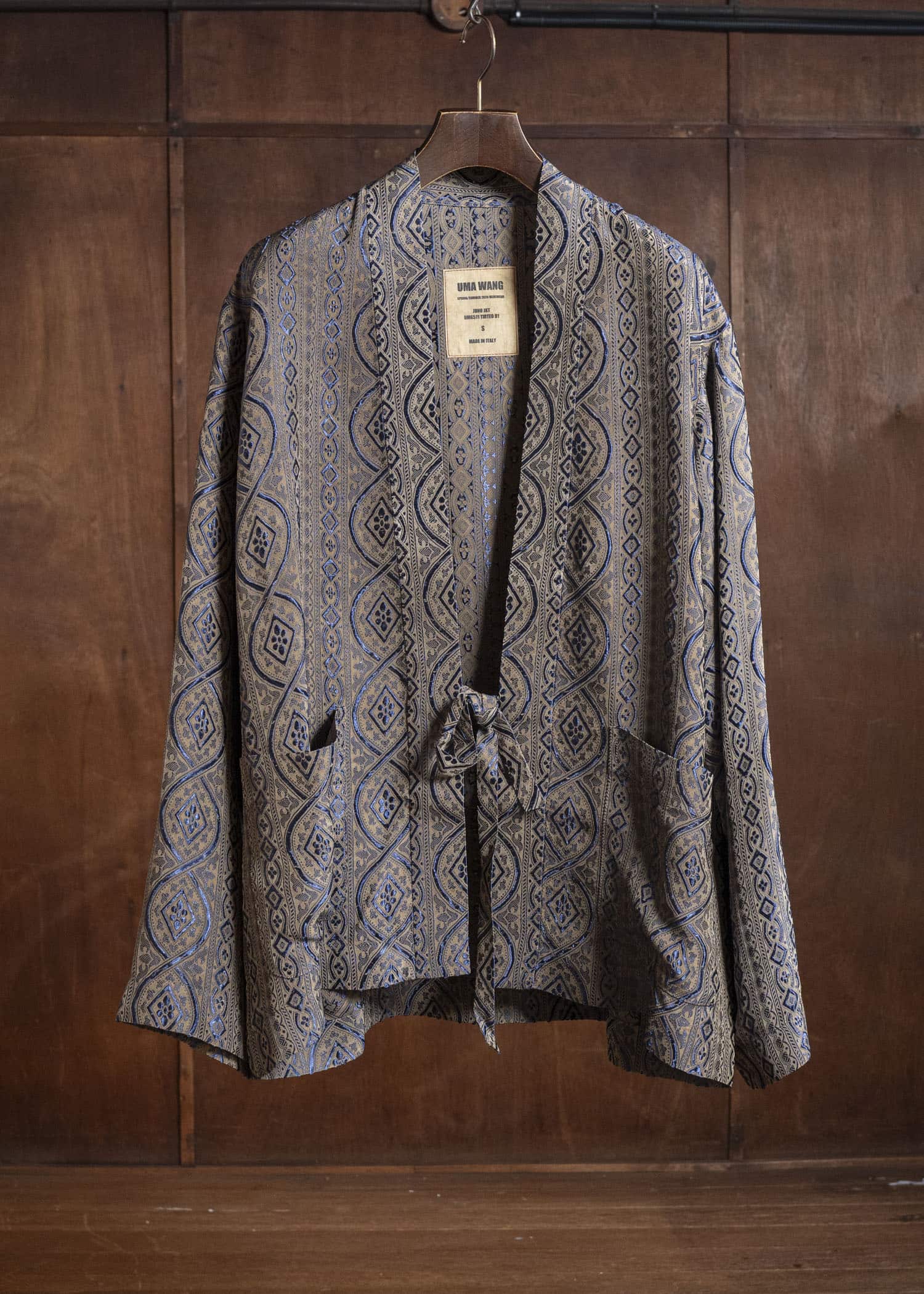 UMA WANG S6/M/UM6511 JUNO JKT uw032 - blue/tan