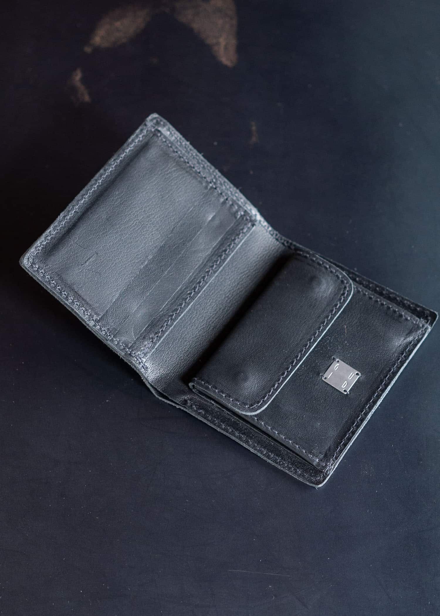 GUIDI PT3 / LEATHER WALLET / BLKT