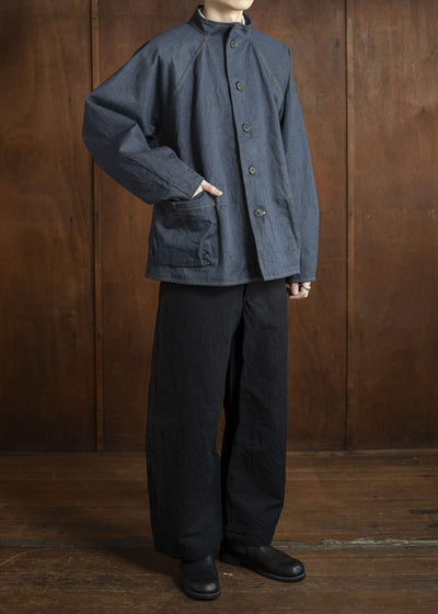 unkruid Pickers Jacket steel blue recycled organic selvedge denim