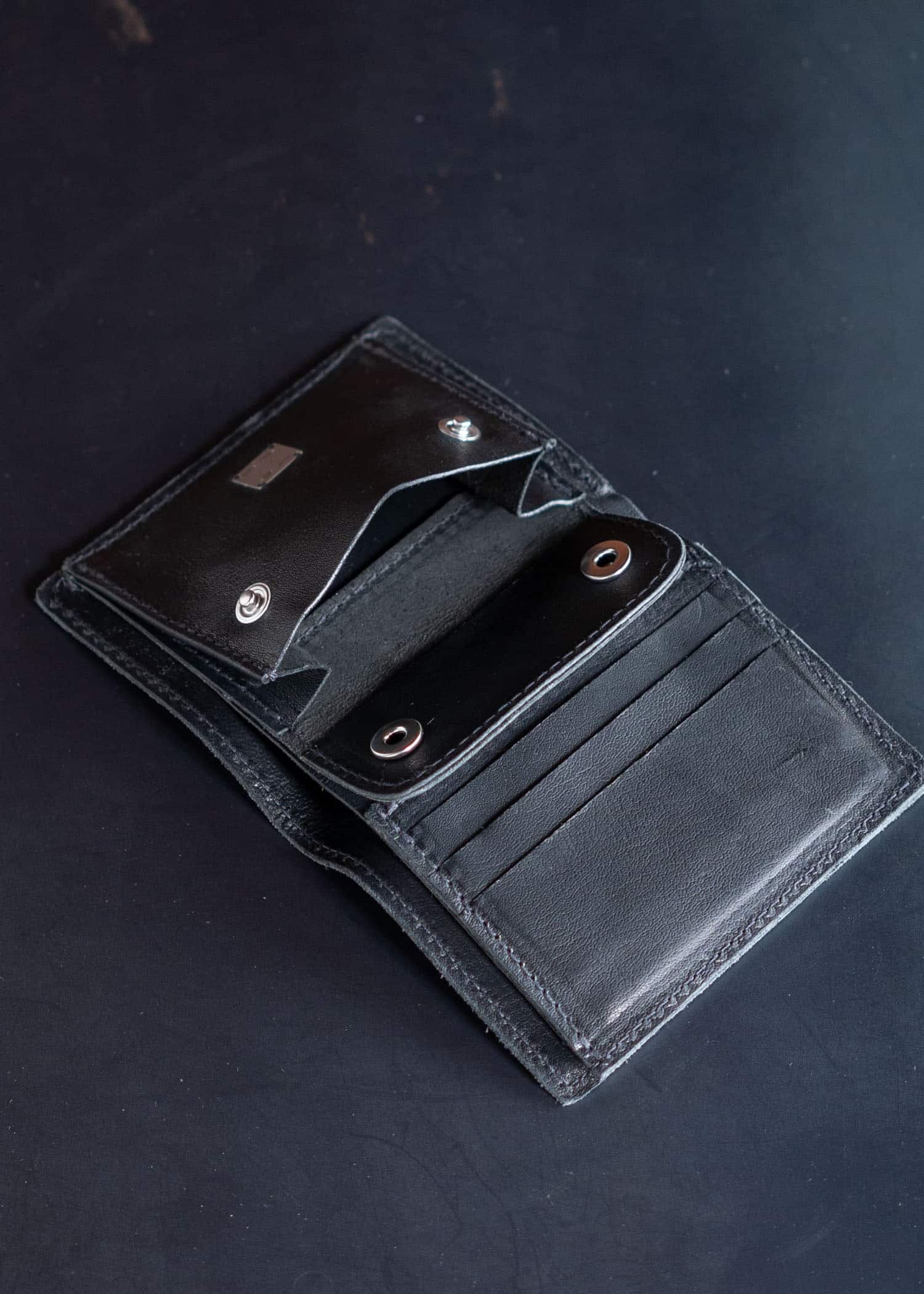 GUIDI PT3 / LEATHER WALLET / BLKT