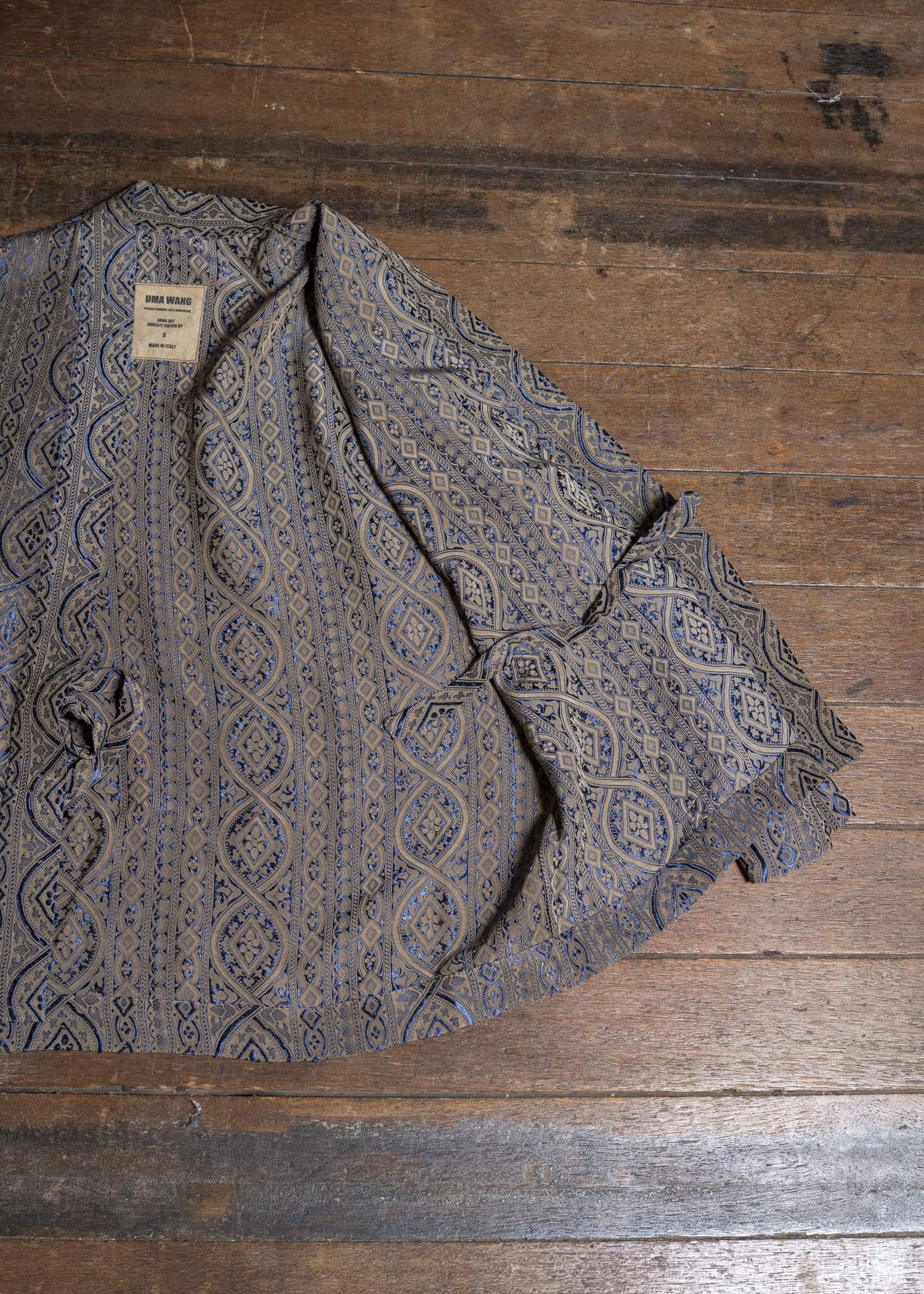 UMA WANG S6/M/UM6511 JUNO JKT uw032 - blue/tan