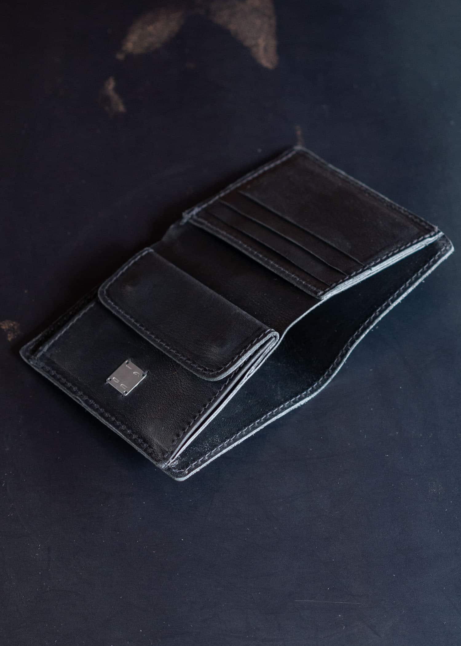 GUIDI PT3 / LEATHER WALLET / BLKT