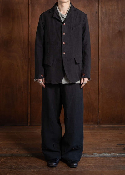 Peng Tai PTS24M07-1 HEM-ADJUSTABLE TROUSERS BLACK INK
