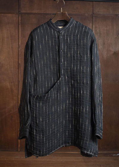 UMA WANG S6/M/UM1511 TAPESTRY TOP uw092 - black/tan