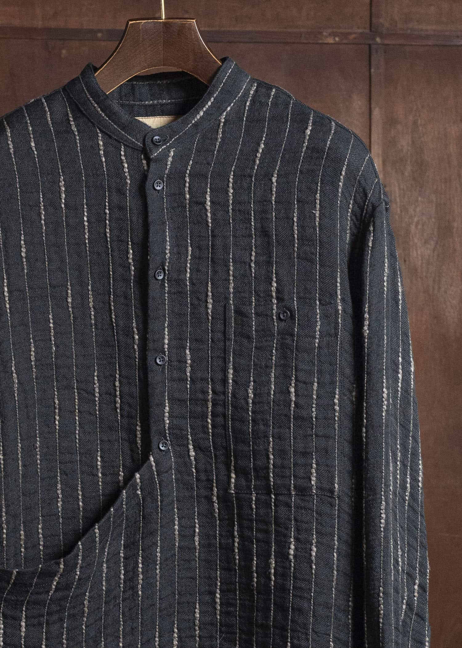 UMA WANG S6/M/UM1511 TAPESTRY TOP uw092 - black/tan