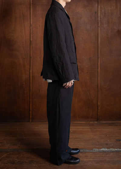 Peng Tai PTS24M07-1 HEM-ADJUSTABLE TROUSERS BLACK INK