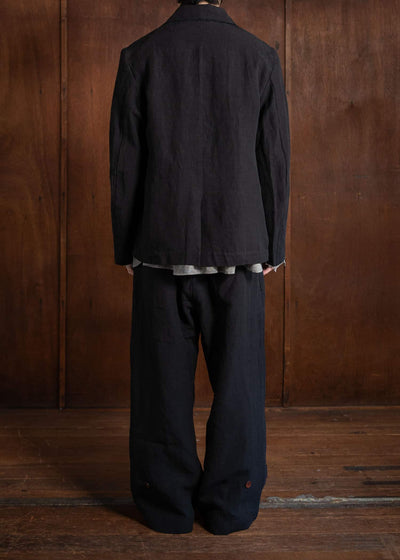 Peng Tai PTS24M07-1 HEM-ADJUSTABLE TROUSERS BLACK INK