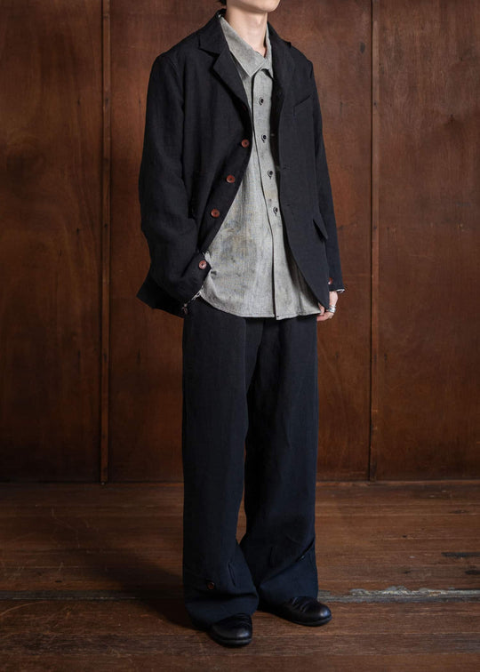 Peng Tai PTS24M10-1 SACK COAT BLACK INK