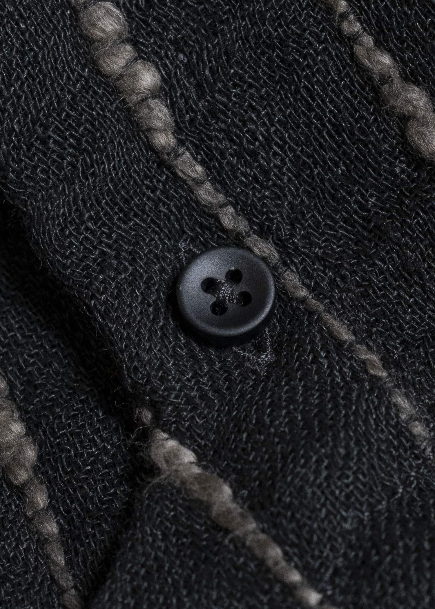 UMA WANG S6/M/UM1511 TAPESTRY TOP uw092 - black/tan