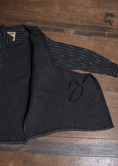 UMA WANG S6/M/UM1511 TAPESTRY TOP uw092 - black/tan