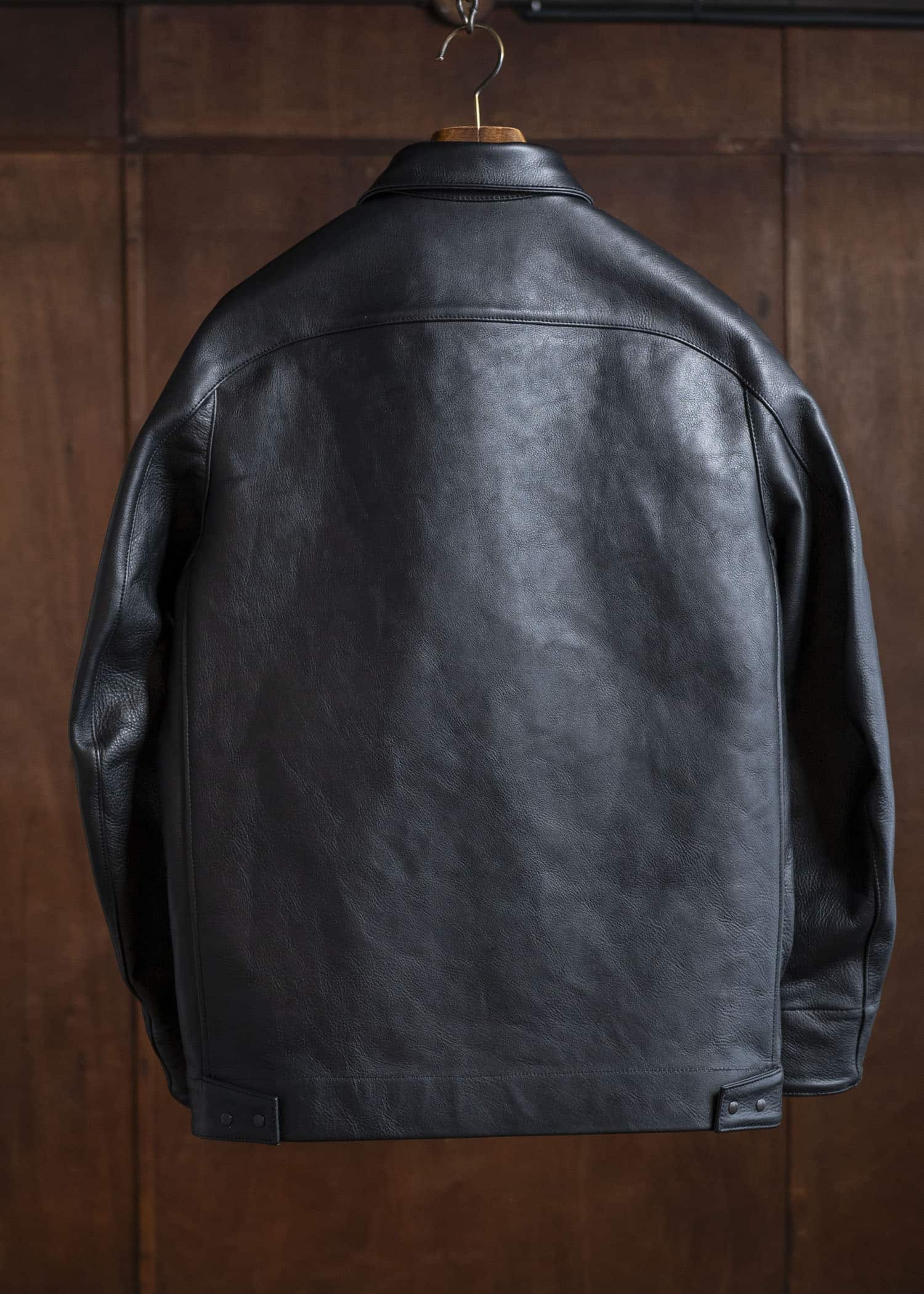 OPPOSE DUALITY 6 Pocket Panel Leather Work JKT OD1001JKT-25SS Black