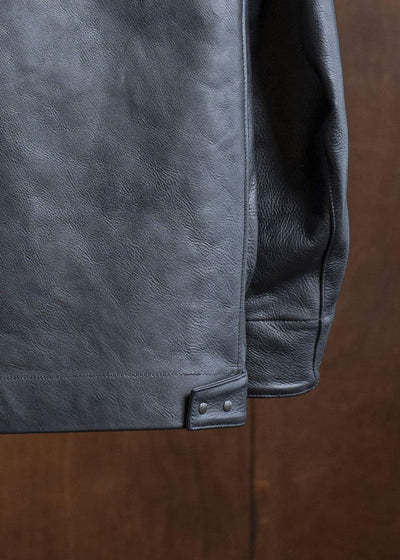 OPPOSE DUALITY 6 Pocket Panel Leather Work JKT OD1001JKT-25SS Black