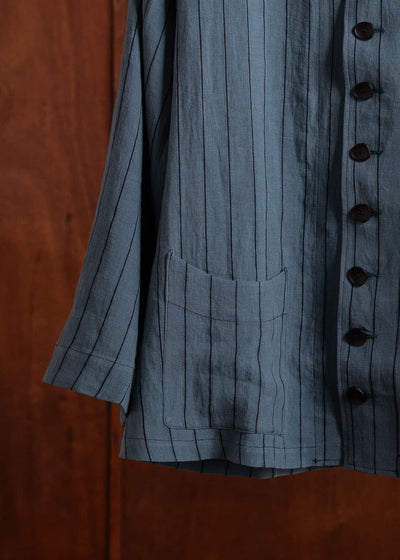 Peng Tai PTS24M04-1 STRIPED RN SB SHIRT TEAR