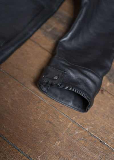 OPPOSE DUALITY 6 Pocket Panel Leather Work JKT OD1001JKT-25SS Black