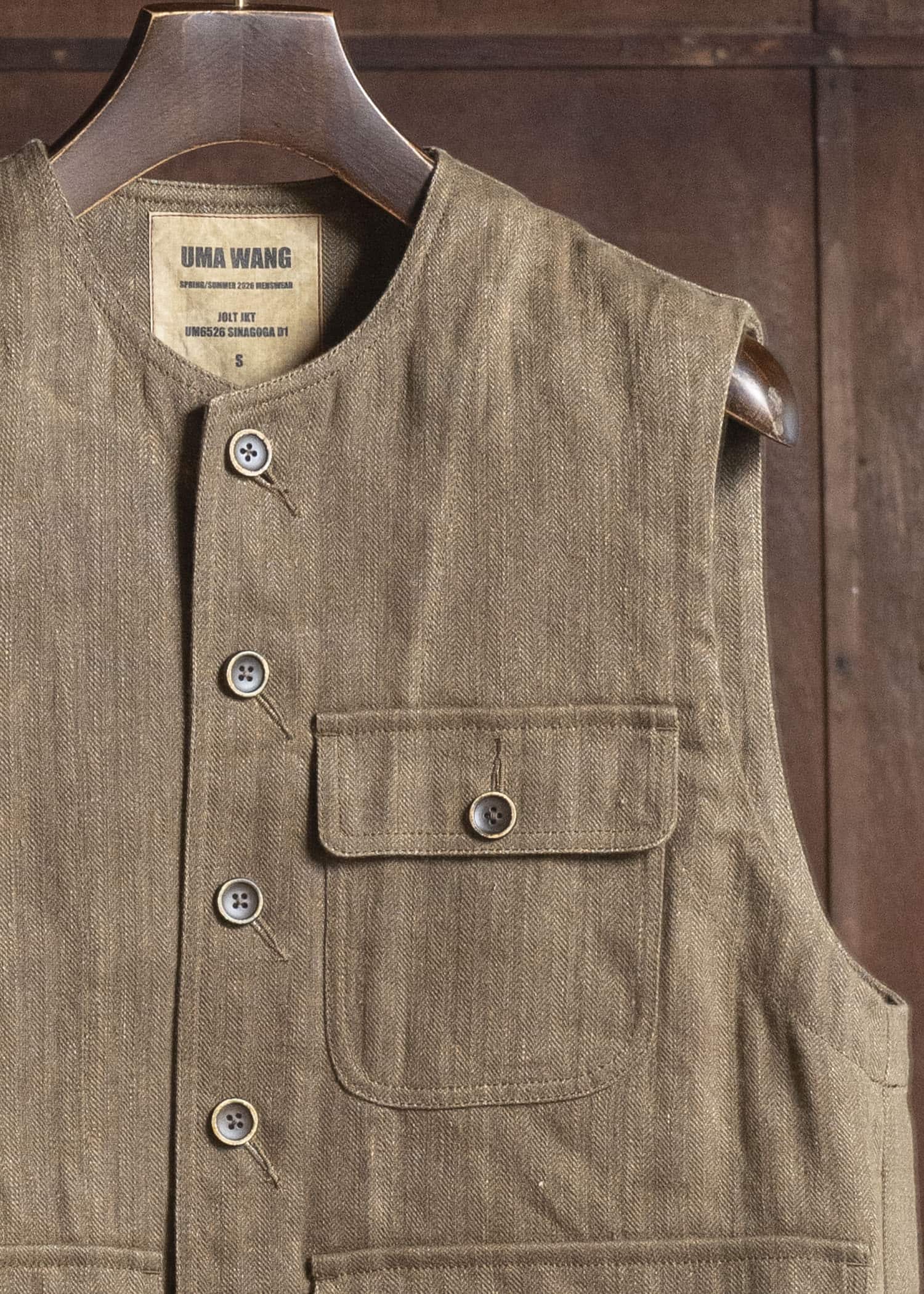 UMA WANG S6/M/UM6526 JOLT JKT uw240 - mustard