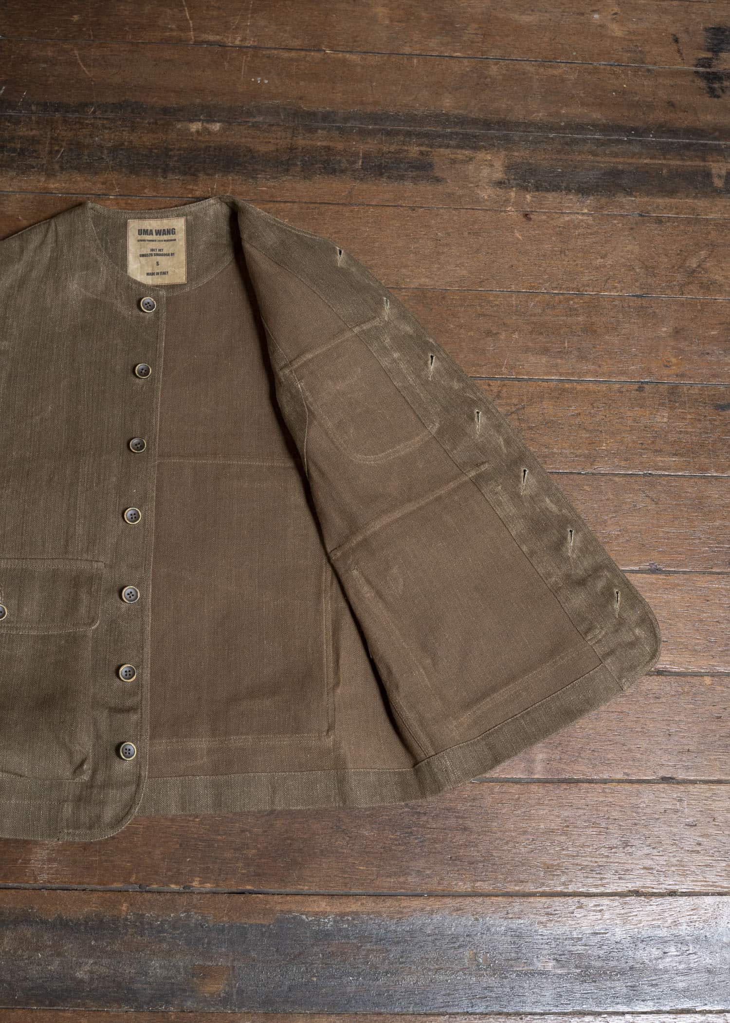 UMA WANG S6/M/UM6526 JOLT JKT uw240 - mustard