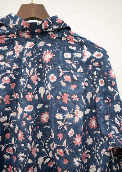 Edwina Horl HEMD<sonnenanbeter> BLOCKPRINT blue</sonnenanbeter>