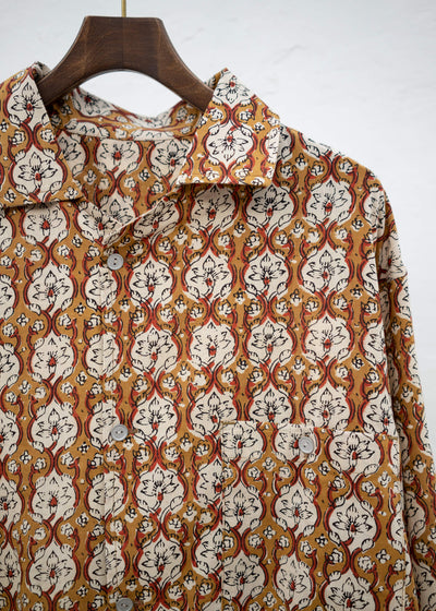 Edwina Horl HEMD<sonnenanbeter> BLOCKPRINT gold</sonnenanbeter>