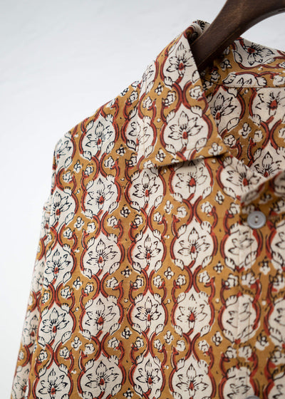 Edwina Horl HEMD<sonnenanbeter> BLOCKPRINT gold</sonnenanbeter>
