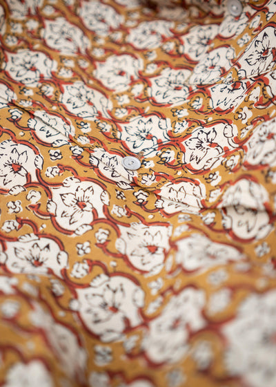 Edwina Horl HEMD<sonnenanbeter> BLOCKPRINT gold</sonnenanbeter>