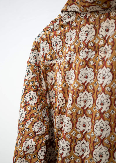 Edwina Horl HEMD<sonnenanbeter> BLOCKPRINT gold</sonnenanbeter>