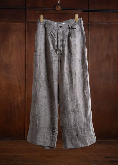 Peng Tai PTS24M09-1 HAND DYED SL TROUSERS WORMWOOD