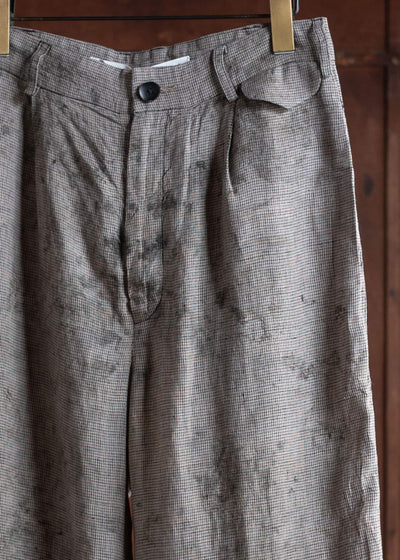 Peng Tai PTS24M09-1 HAND DYED SL TROUSERS WORMWOOD