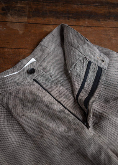 Peng Tai PTS24M09-1 HAND DYED SL TROUSERS WORMWOOD