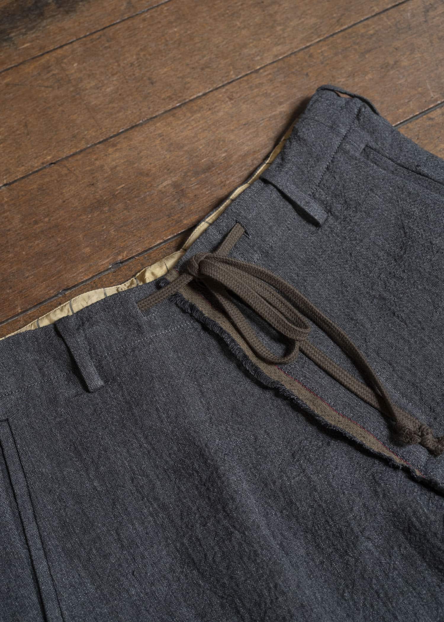 UMA WANG S6/M/UM3518 PERCH PANTS uw890 - dark grey