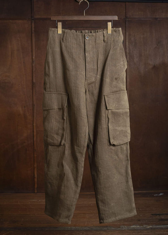 UMA WANG S6/M/UM3501 PAXTON PANTS uw240 - mustard