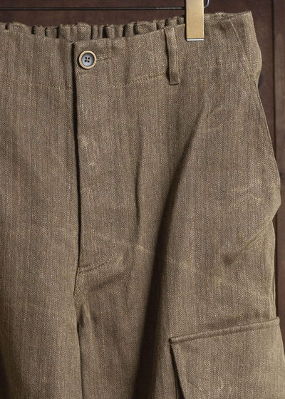 UMA WANG S6/M/UM3501 PAXTON PANTS uw240 - mustard