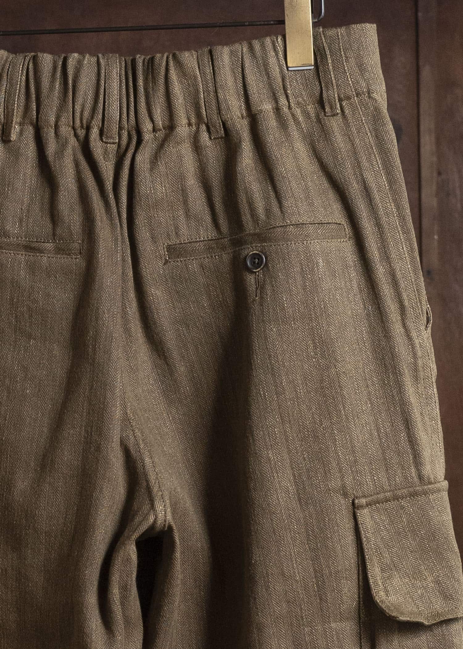 UMA WANG S6/M/UM3501 PAXTON PANTS uw240 - mustard