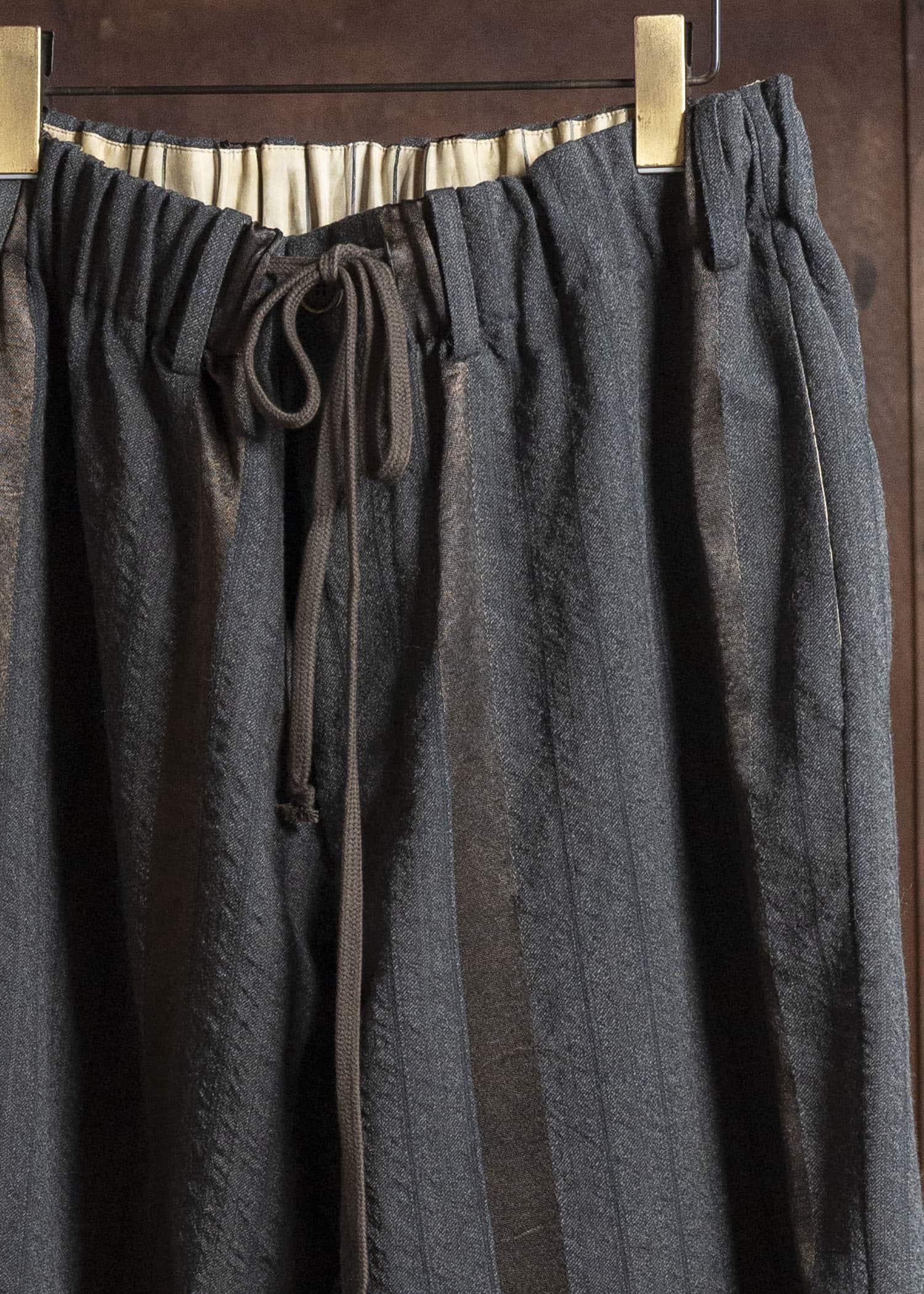 UMA WANG S6/M/UM3508 PIGIAMA PANTS uw086 - grey/brown