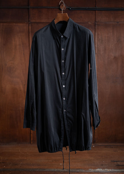 ANN DEMEULEMEESTER Swallow Tail Cotton Long Shirt