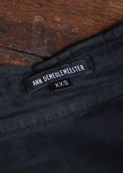 ANN DEMEULEMEESTER Swallow Tail Cotton Long Shirt