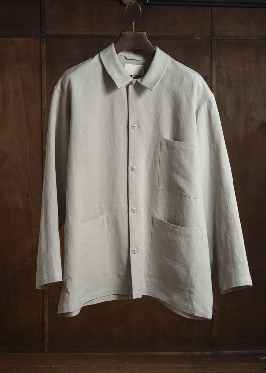 YOKO SAKAMOTO YS-26SS-27-BEIGE WORK SHIRT BEIGE
